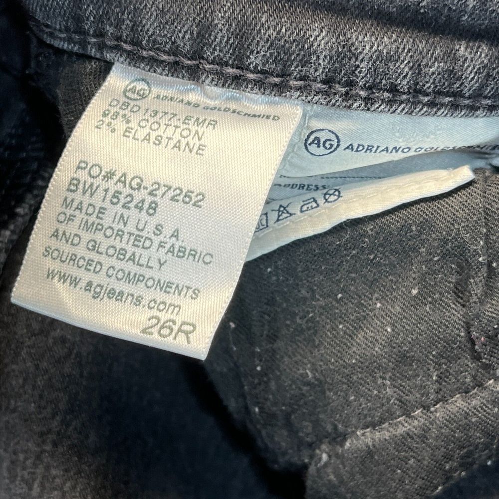 AG Adriano Goldschmied Jeans Womens 26 Stevie Slim Straight Ankle Distressed - Picture 9 of 13